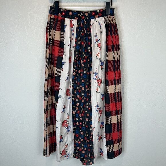 NWT Anthropologie Let Me Be Contrast Maxi Skirt - Picture 3 of 14